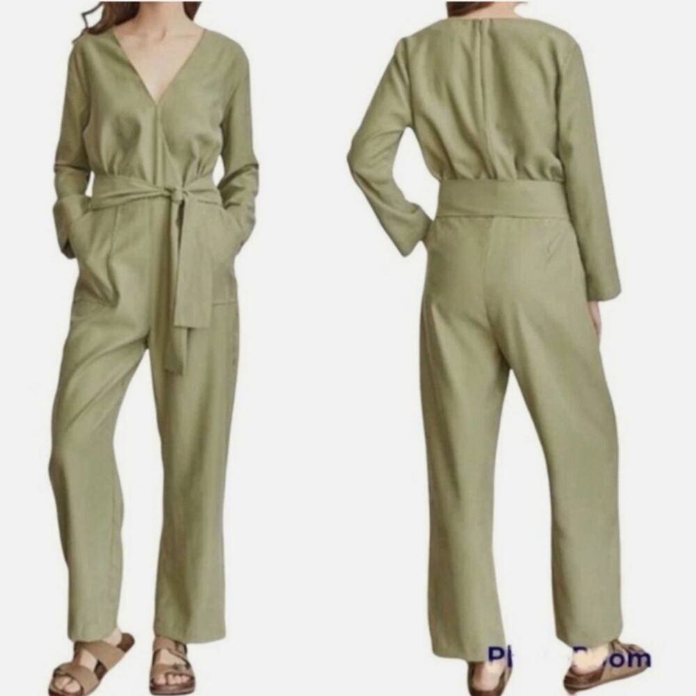 Elizabeth and James Long Sleeve Utility Jumpsuit